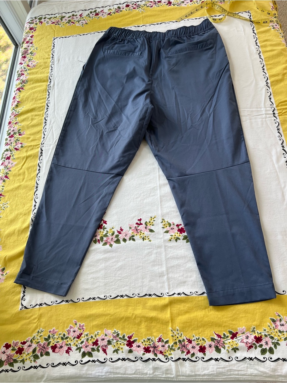 Nike Club Men's Woven Tapered Slate Blue Elastic-Waist Athletic Pants XL - Picture 3 of 9